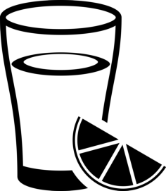 Lemonade On Glass With Lemon Slice Digital Sketch Svg Design, Free Vectors File